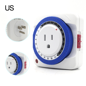 Eu Us 24 ore Timer presa di protezione programma meccanico a risparmio energetico interruttore Timer digitale spina presa a muro spina Timer - Product Image 6