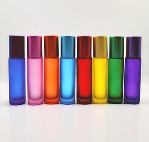 Essential Oil <strong>Perfume</strong> <strong>5ml</strong> 10 ml Clear Blue Amber Glass Roll on Bottles with Roller Glass Ball - Product Image 4