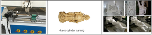 全自动3轴4轴数控刳刨机，用于带侧面旋转的木材3D雕刻 - Product Image 6