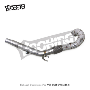 Custom <strong>Header</strong> Downpipe for VW GOLF <strong>7</strong>/<strong>7</strong>.5 MK7/MK7.5 GTI 2.0T 2014-2020 Free Flow Heat Shield Straight Down Pipe Exhaust Muffler - Product Image 6