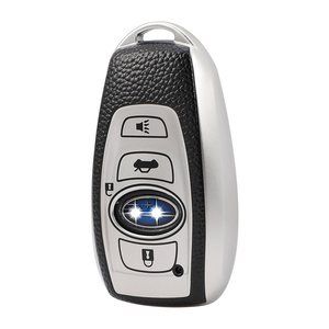 Deri yumuşak TPU araba anahtarı durum kapak kabuk için SUBARU FORESTER STI STI spor LEGACY XV BRZ Outback anahtarlıklar çanta anahtarlığı - Product Image 1