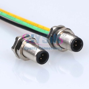 Cable de 3 pines macho M5 IP67 cable moldeado sin blindaje para sensor de temperatura - Product Image 4