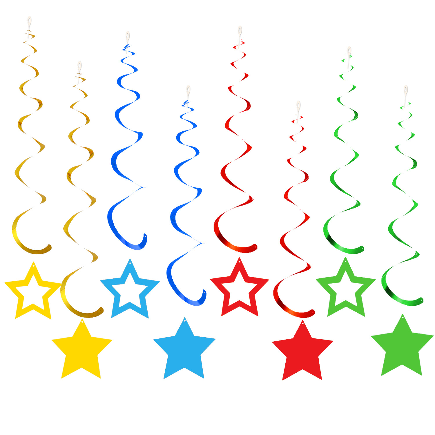 Color star spiral 8 diameter 15*15cm