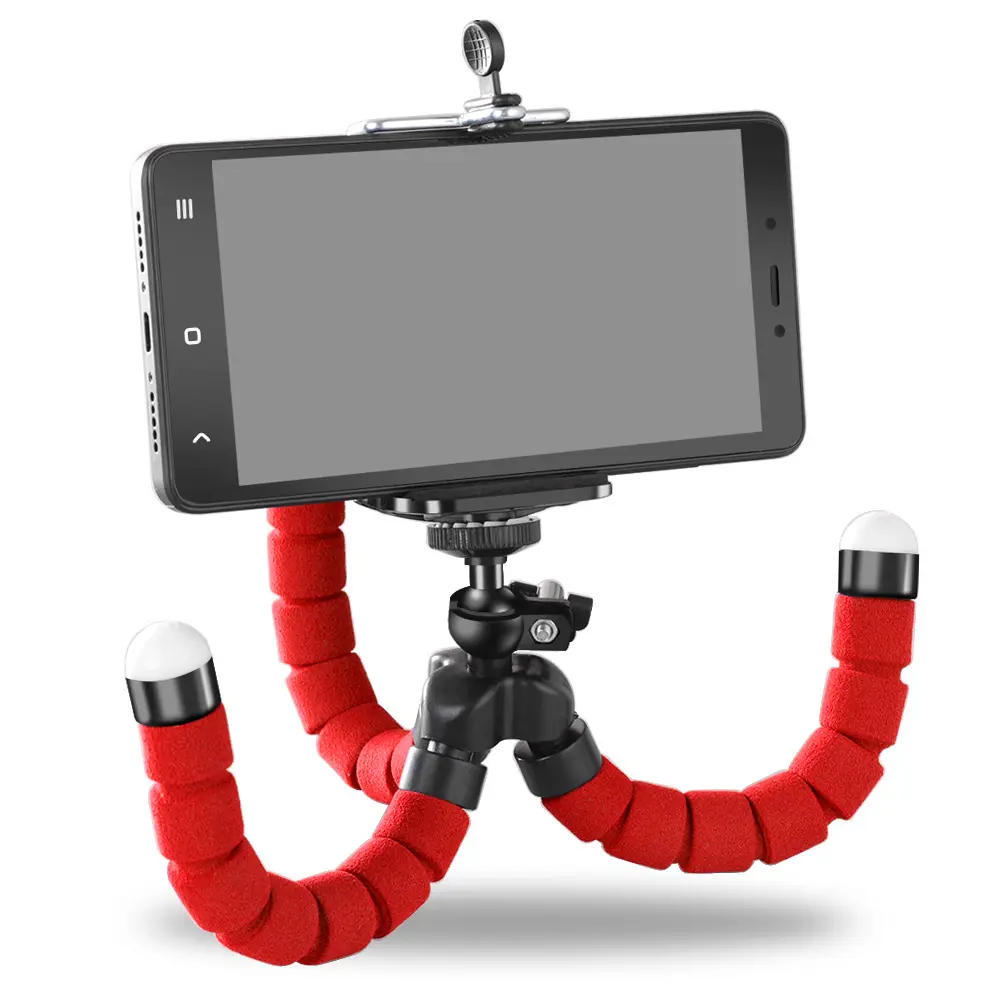 حامل هاتف حامل هاتف جوال مرن ثلاثي الأرجل قوس Selfie توسيع حامل جبل Monopod اكسسوارات التصميم ل كاميرا الهاتف المحمول