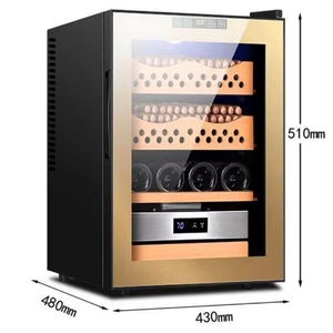 Humidor ซิการ์ไฟฟ้า 50 ลิตรระบบควบคุมความเย็น 3 ชั้นความจุ 400 เม็ดไม้กล่อง Humidor - Product Image 1