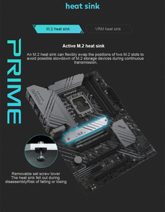 ASUS PRIME Intel Z690 P WIFI 4 * DDR5スーパーコンピューターゲーミングマザーボードATXddr5RamCpusプロセッサーPCASUSマザーボード - Product Image 4