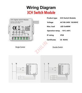 Tuya Mini Smart Life Switch Module Zigbee Wifi Реле Переключатель с пультом дистанционного управления Tuya с сухим контактом - Product Image 4