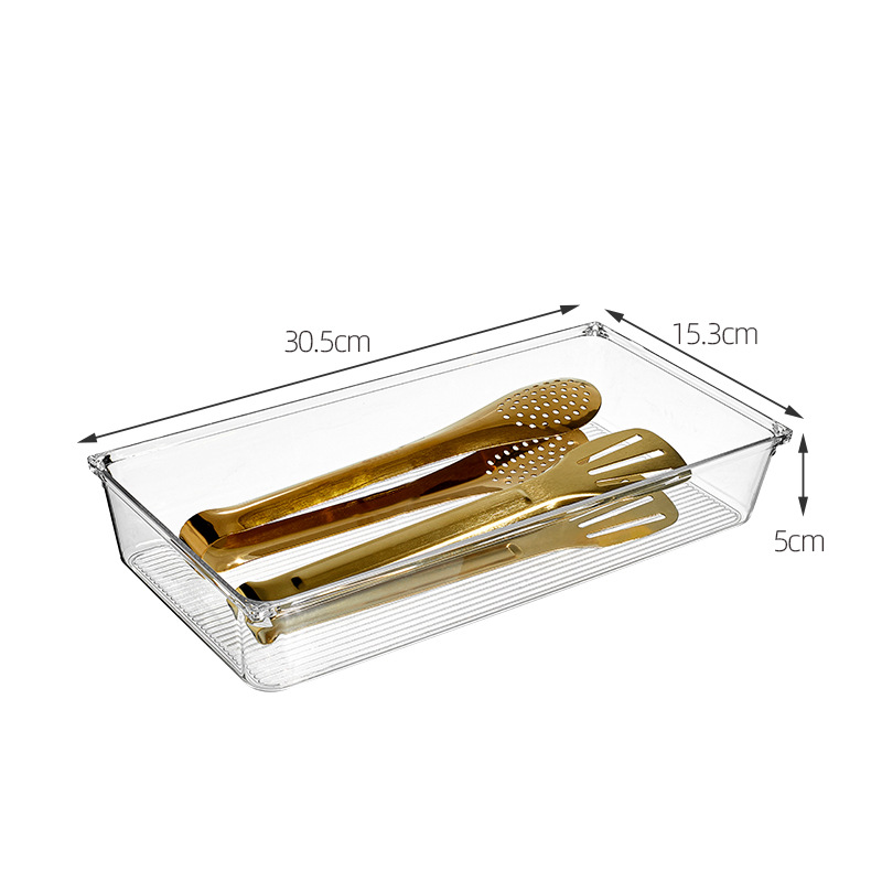 Rectangle PET transparent de grande taille, 30,6*15,3*5,5 cm