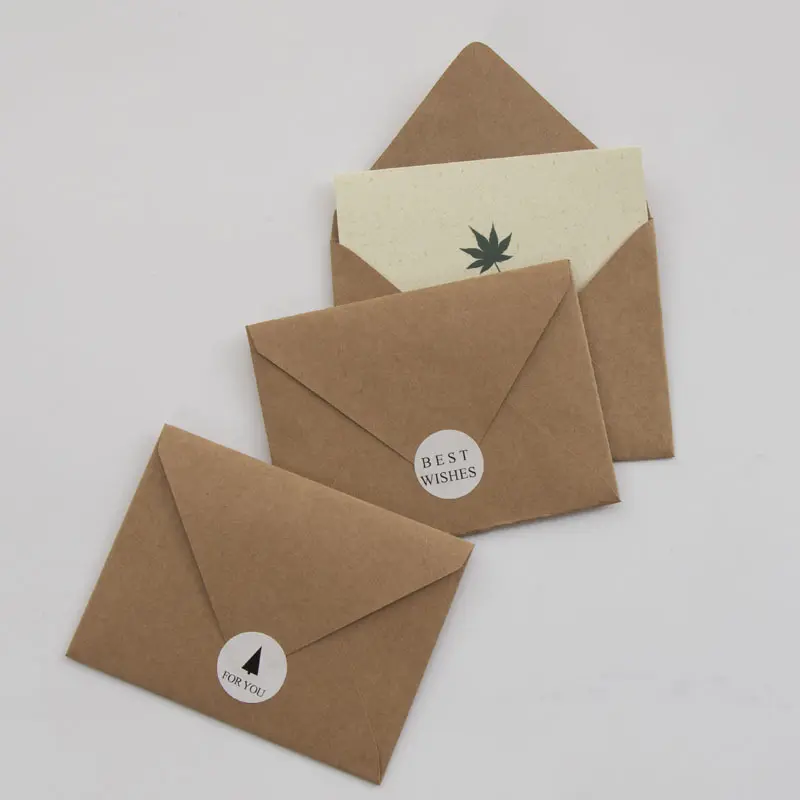 Cartões de presente promocionais com envelope para feliz aniversário com impressão personalizada