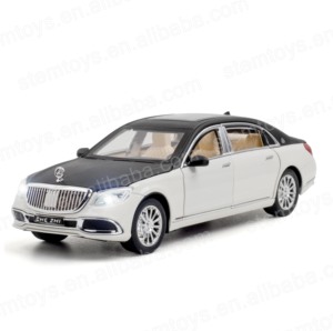 金属ミニカーモデル1:24 AMGGLS600鋳造合金プルバック車モデル光と音の子供 - Product Image 3