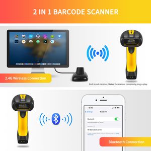 Escáner Industrial Bluetooth NETUM 2017 actualizado 2600mAh base de carga inalámbrica 2D 1D lector de código de barras protección contra caídas polvo - Product Image 5