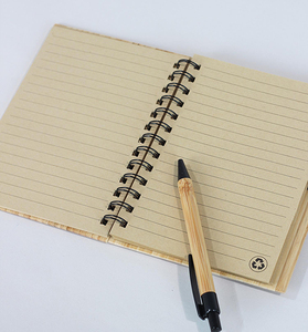Anpassbares Logo Bambus Spiral <span class=keywords><strong>Notebook</strong></span> mit Stift Briefpapier Set Hot Sell Großhandel Hardcover Journal <span class=keywords><strong>Notebook</strong></span>