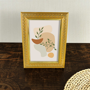 Customized Boho Carved Antiqued Rustic Style Plastic <strong>Photo</strong> Frame for Wall or Tabletop Display Custom Size Picture Frame - Product Image 2