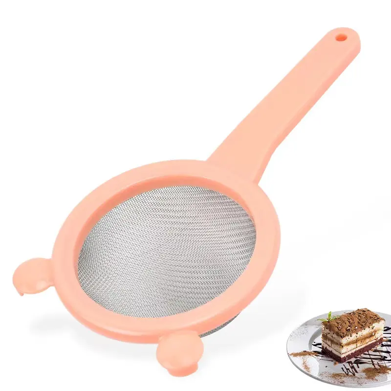 Colador de café Tamiz de malla para cocina, filtro de cuchara de plástico, Colador de cesta