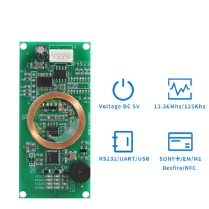 Módulo lector personalizado al por mayor de fábrica ID 125Khz Wiegand 13,56 MHz módulo IC RS232 TTL interfaz USB módulo Lector RFID