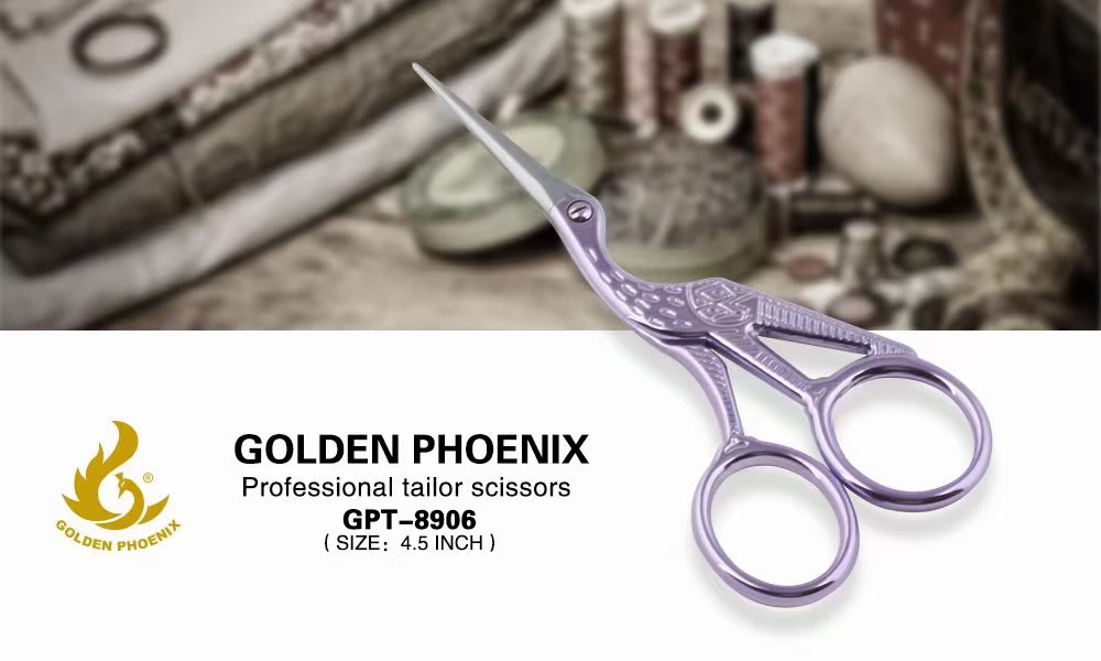 4.5 inch ZINC ALLOY handle craft scissors household small yarn scissors mini scissors 1.5MM 2CR13