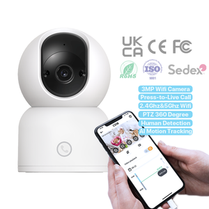 Cámara de red de alta calidad, tecnología AI para interiores y visión nocturna para seguridad y vigilancia, cámara de seguridad de 3,0 MP - Product Image 1