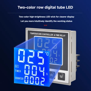 Controlador de tiempo LCD tres en uno con instrumentos de temperatura Soporte personalizado OEM y ODM