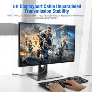 1.4 Version Cable Displayport DP Customize 1.2V 1.4V 8K 60Hz 4K 144Hz HD Video Audio DP Cable Didplayport Cable Male to Male - Product Image 2