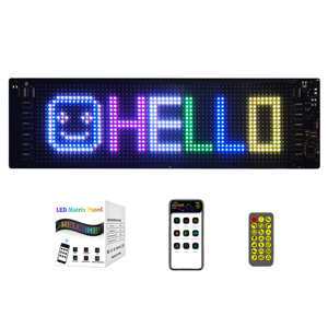 Display a scorrimento con Logo personalizzato con motivo a messaggio di animazione con schermo a LED Bluetooth flessibile - Product Image 1