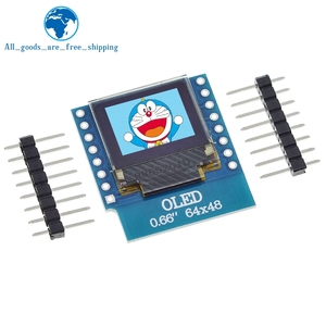 TZT 0,66 Zoll OLED-Anzeige modul für WEMOS D1 MINI ESP32-Modul Arduino AVR STM32 64x48 0,66 "LCD-Bildschirm IIC I2C OLED