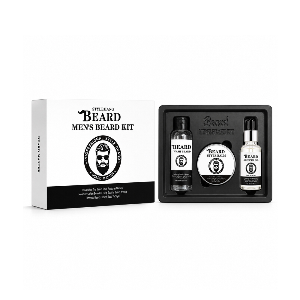 Set de cuidado de barba 60ml+30ml+30ml