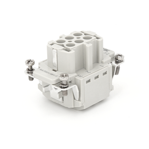 16A 500V HE-006ตัวเชื่อมต่อสี่เหลี่ยมขนาดใหญ่,ตัวเชื่อมต่อแบบ6ขาเทอร์มินัลล็อคแบบรวดเร็วตัวเสียบตัวผู้กันน้ำไฟฟ้า - Product Image 2