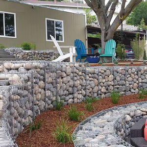 Galvanizli korozyon önleyici kaynaklı <span class=keywords><strong>Gabion</strong></span> kafesleri bahçe peyzaj dekorasyon galvanizli manzara kavisli bariyer <span class=keywords><strong>Gabion</strong></span> duvarları - Product Image 1