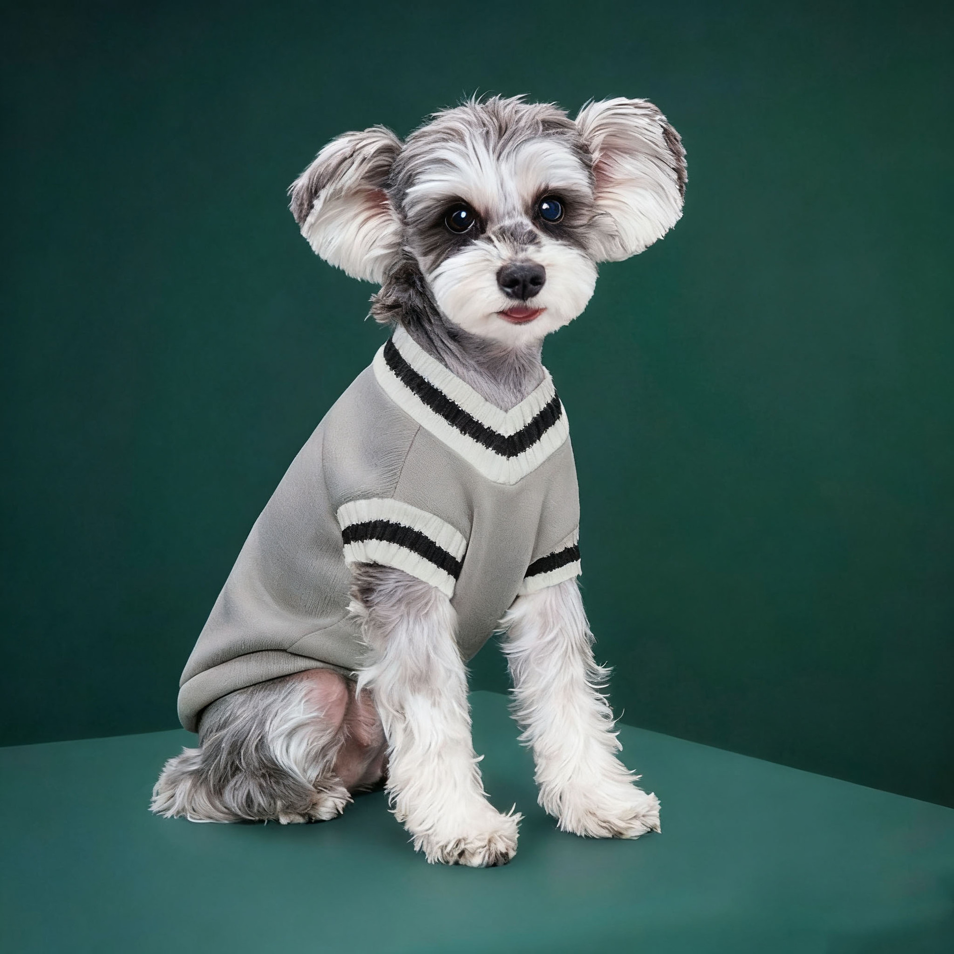 Pull gris style preppy