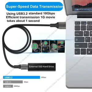USB3.2 10Gbps kablo USB tip A USB C 3.1/3.2 Cable kablo veri transferi USB C SSD sabit Disk kablo 3A 60W QC 3.0 hızlı şarj - Product Image 2