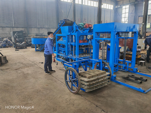 QT4-25自动振动水泥混凝土空心砌块成型机制造商8 6 4英寸块 - Product Image 3