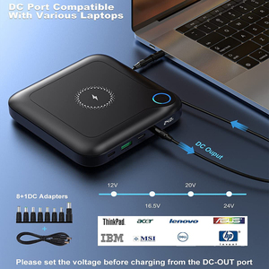 30000mah Waterproof Usb c Pd60w Solar Power Bank with 10W Wireless Fast Charging for Laptop UAV Interphone <strong>Computer</strong> Notebook - Product Image 4