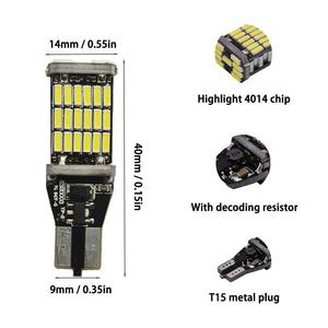 Yosovlamp7色高輝度LEDカーライトT15W16W401445SMDカーLED反転ライトターンシグナルライト - Product Image 3
