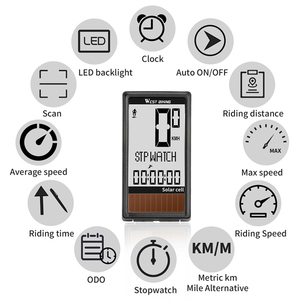 WEST BIKING Digital <strong>Wireless</strong> Exercise <strong>Cycling</strong> Bike <strong>Computer</strong> GPS Waterproof Speed Odometer Road Motorcycle Bicycle Solar <strong>Computer</strong> - Product Image 6