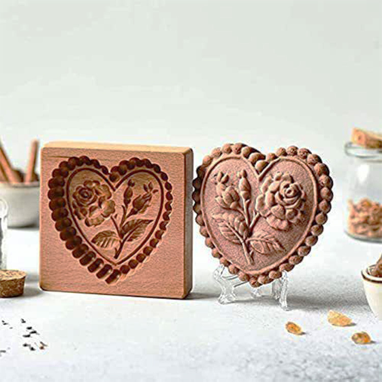 Rosa dell'amore marrone 10x10x2 cm