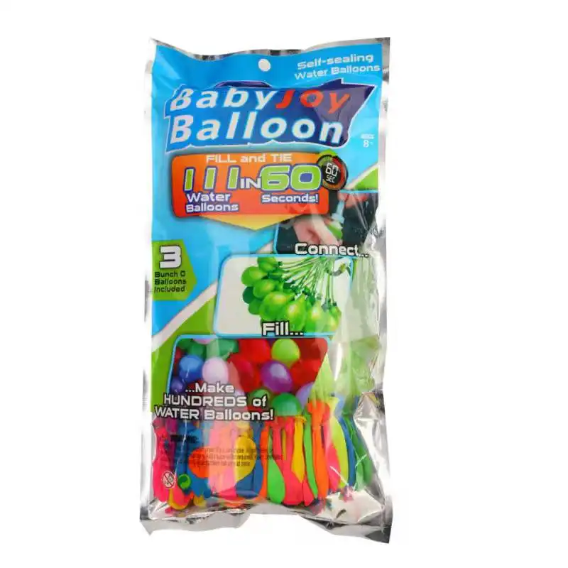 Small Summer 3 Bunch 111 Pieces Water Bomb Balls Mixed Color Outdoor Instant Glow Latex Water Balloon Sex Toys