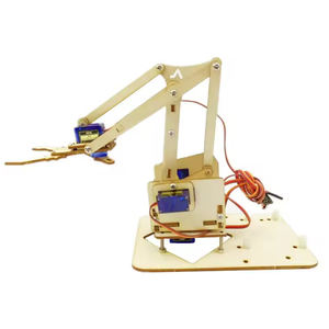Braccio robotico plancia 4 DOF Robot braccio robotico in legno Splicing timone SG90 sterzo 0.1 X - Product Image 5