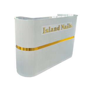 Nhà Máy bán hàng tùy chỉnh bằng gỗ nhỏ chần tiền mặt móng tay tiếp tân quầy lễ tân - Product Image 2