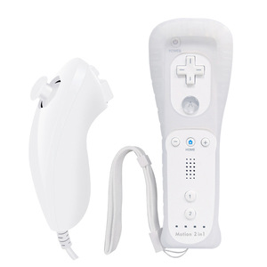 Jel durumda sol ve sağ kablosuz denetleyici nunwii yerleşik hareket artı uzaktan kontrolörleri wii ve Wii U için uyumlu - Product Image 1