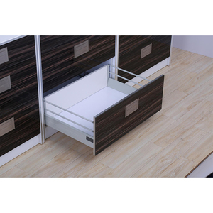 Tấm Trượt Ngăn Kéo Hai Lớp Bằng Kim Loại Cho Nhà Bếp Đóng Mềm Mỏng Kèm Bộ Sưu Tập - Product Image 3