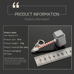 Nhà Máy Bán buôn giá Mini 8cm búa của <span class=keywords><strong>Thor</strong></span> kim loại Keychain nóng bán Chất lượng cao <span class=keywords><strong>Thor</strong></span> búa thủ công kim loại búa của <span class=keywords><strong>Thor</strong></span> - Product Image 6