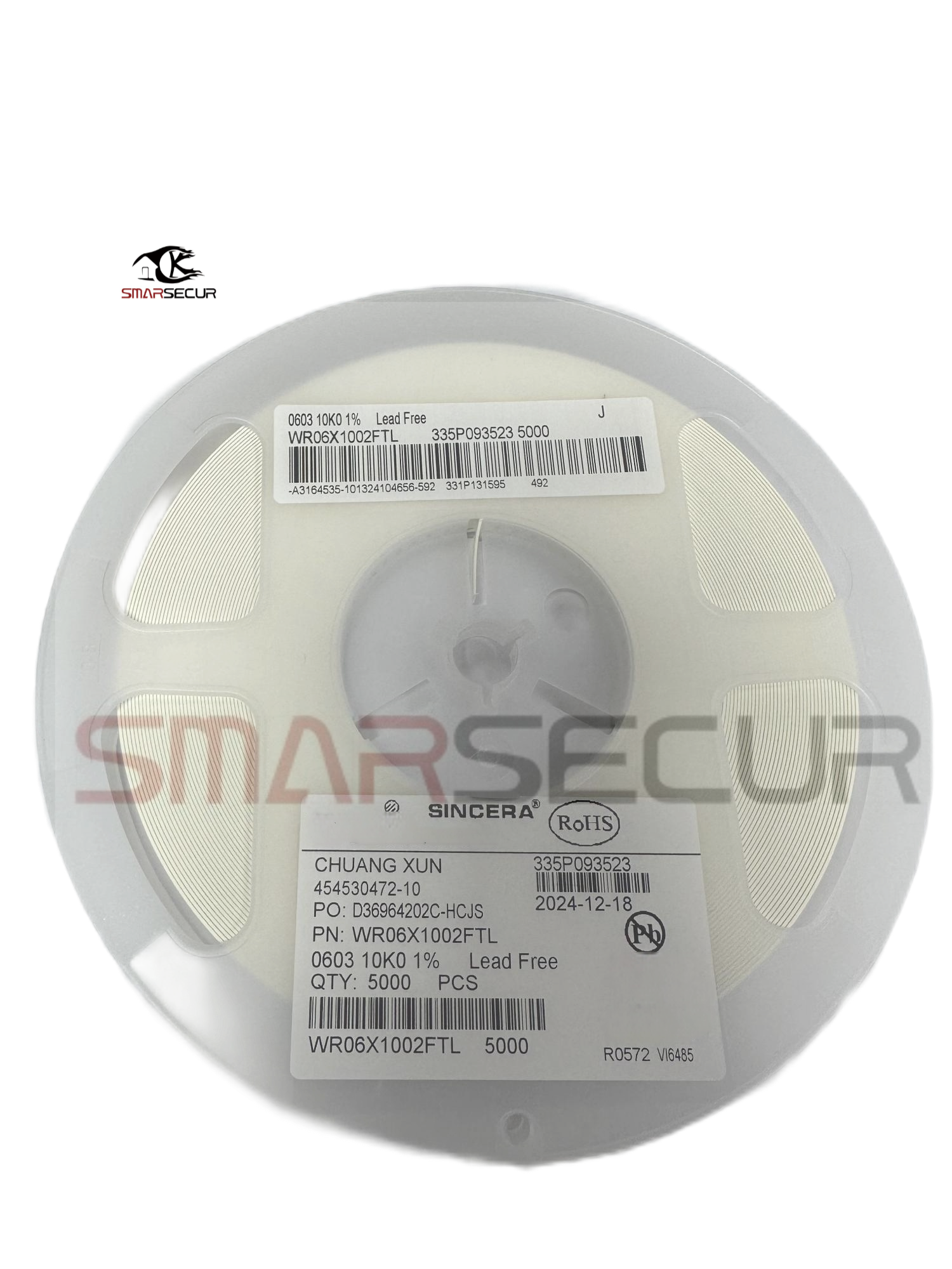 0603 1% 0R 5000pcs