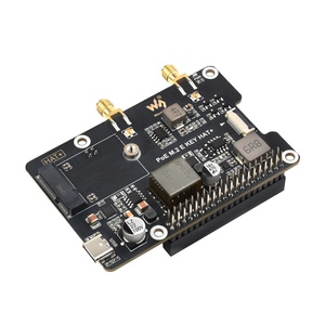 PoE M.2 E KEY HAT Waves hare Adapter mit PoE-Funktion für Raspberry Pi 5 Kompatibel mit NGFF (M.2 E Key) Wireless NIC - Product Image 1