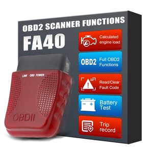 Kırmızı FA40 OBD2 OBDII otomatik kod okuyucu aracı ELM327 motor analizörü teşhis için beri 1996 - Product Image 1