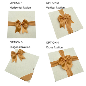 Cintas de PC de 1,5 pulgadas, cinta de satén de doble cara preatada para caja de embalaje, lazos de cinta de regalo dorados con bucle elástico para embalaje de caja - Product Image 5