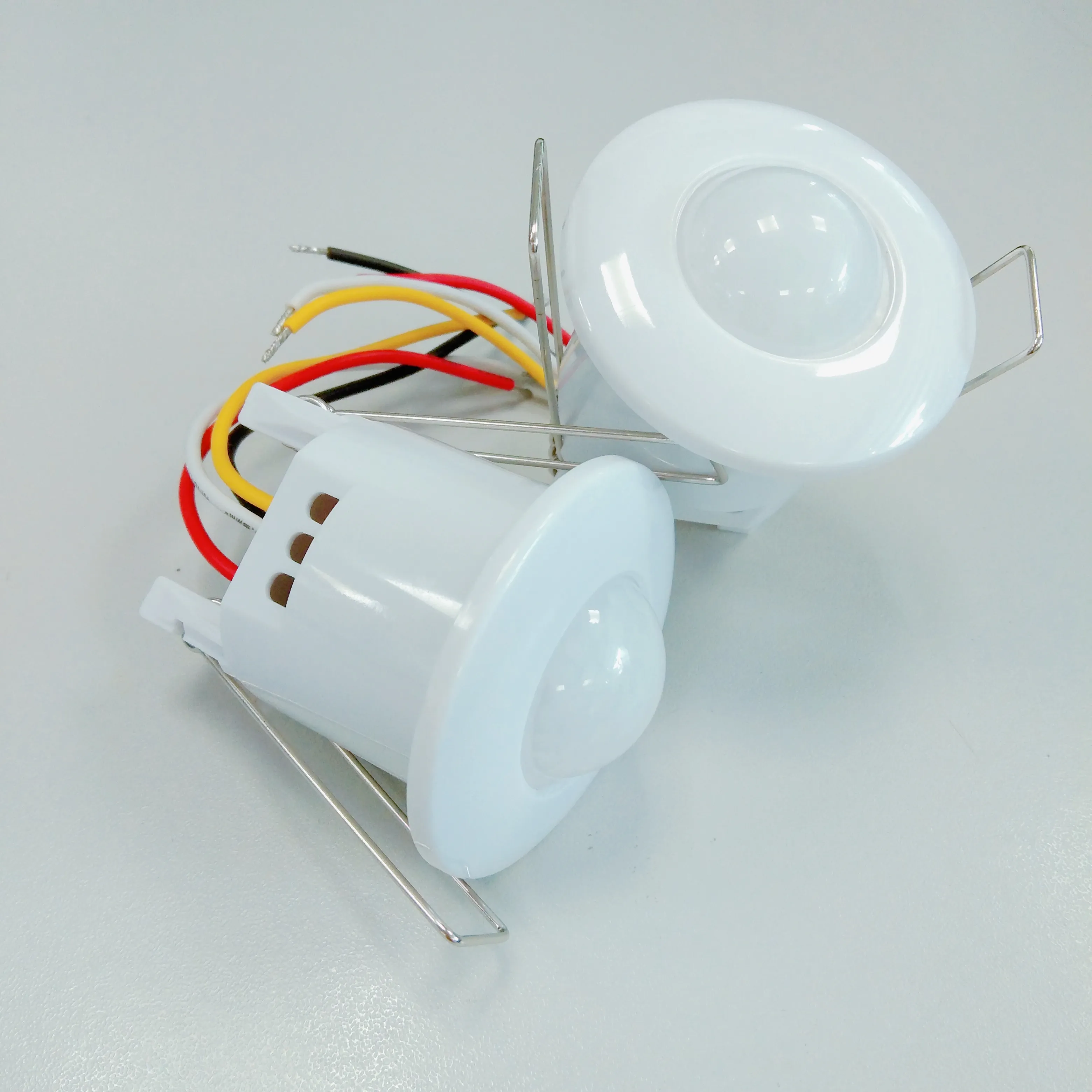 Caja de Sensor PIR para techo, minialarma de Sensor de movimiento PIR, 12V, contacto seco, fábrica