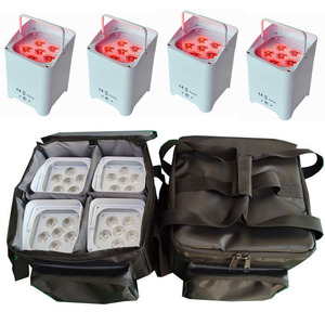 6x18W UV UV 6in 1 kablosuz DMX LED duvar yıkayıcı WIFI uzaktan kumanda sahne aydınlatma akıllı pil Uplight - Product Image 1
