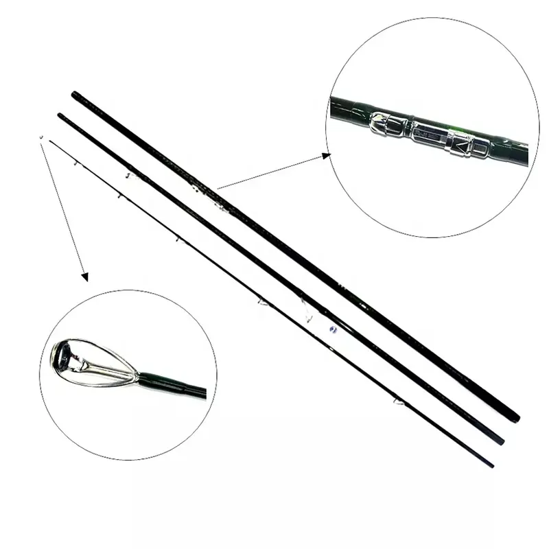 TAKEDO Top quality IM10 high carbon fiber beach offshore long bait surf casting 100-250g power rod surf fishing 3 sections