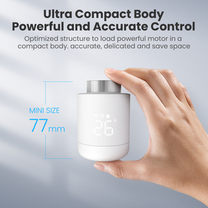 Avatto ZigBee3.0 Tuya Smart TRV termostato controlador de temperatura de calefacción de suelo Válvula de radiador termostática inteligente Digital - Product Image 3