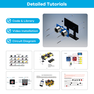 Kit multifunzione per auto Robot 4WD modulo ad ultrasuoni Kit di montaggio per auto Robot per arduino